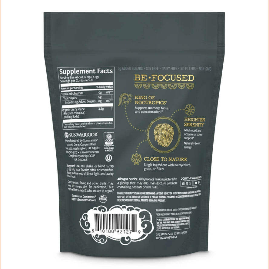 Lion's Mane Natural Organic foods